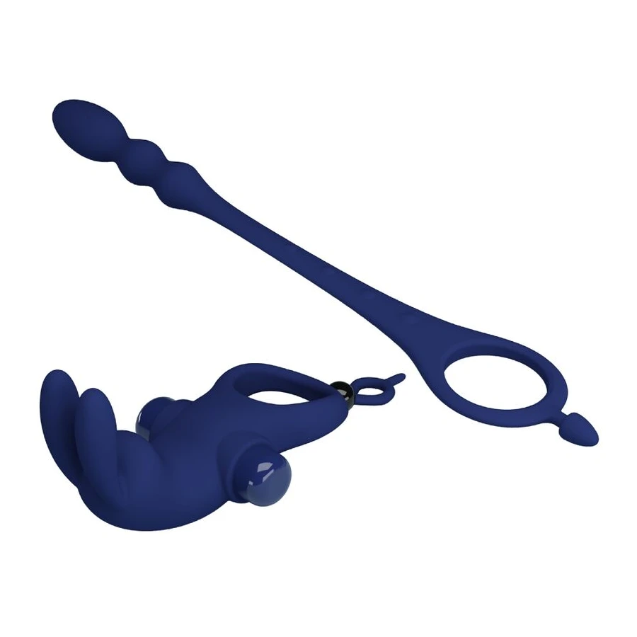 PRETTY LOVE - AYAD ANELLO VIBRATORE RABBIT CON SPINA BLU